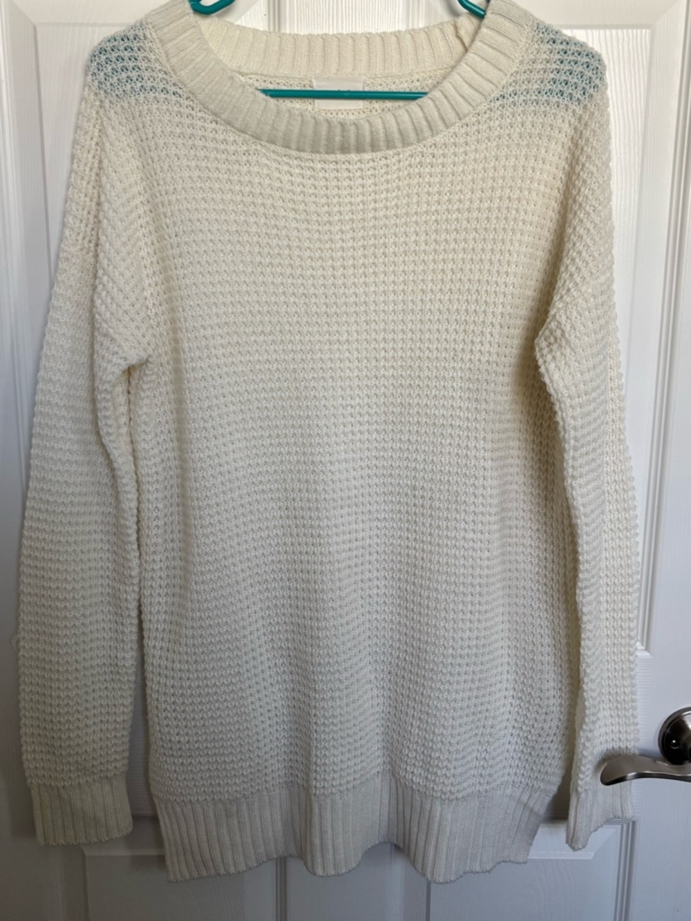 🤍lightweight waffle knit sweater